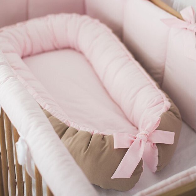 Soft Plain Pink baby nest